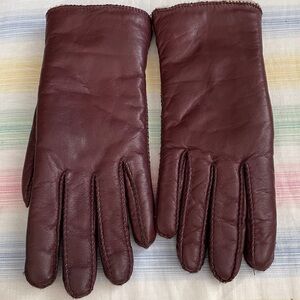 leather gloves size small Taiwan soft fleece inner